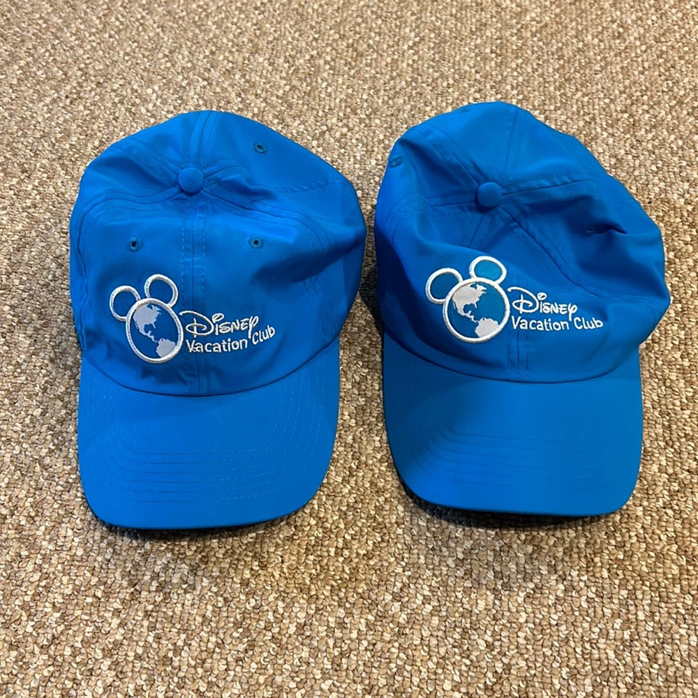 2 Disney vacation club member hats